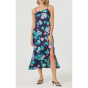 NWT ASTR the Label Floral Satin Slipdress M | Wedding, Cocktail, Holiday Party